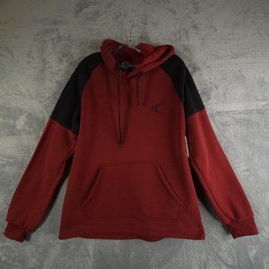 Tko Mens Hoodie Sweatshirt Burgundy Long Sleeve Pocket‎ Mock Neck L New